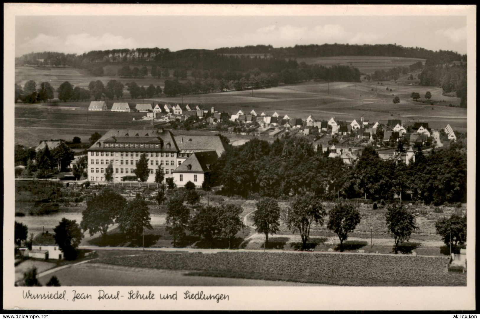 Wunsiedel (Fichtelgebirge) Umland-Ansicht Jean Raul Schule Und Siedlungen 1940 - Wunsiedel