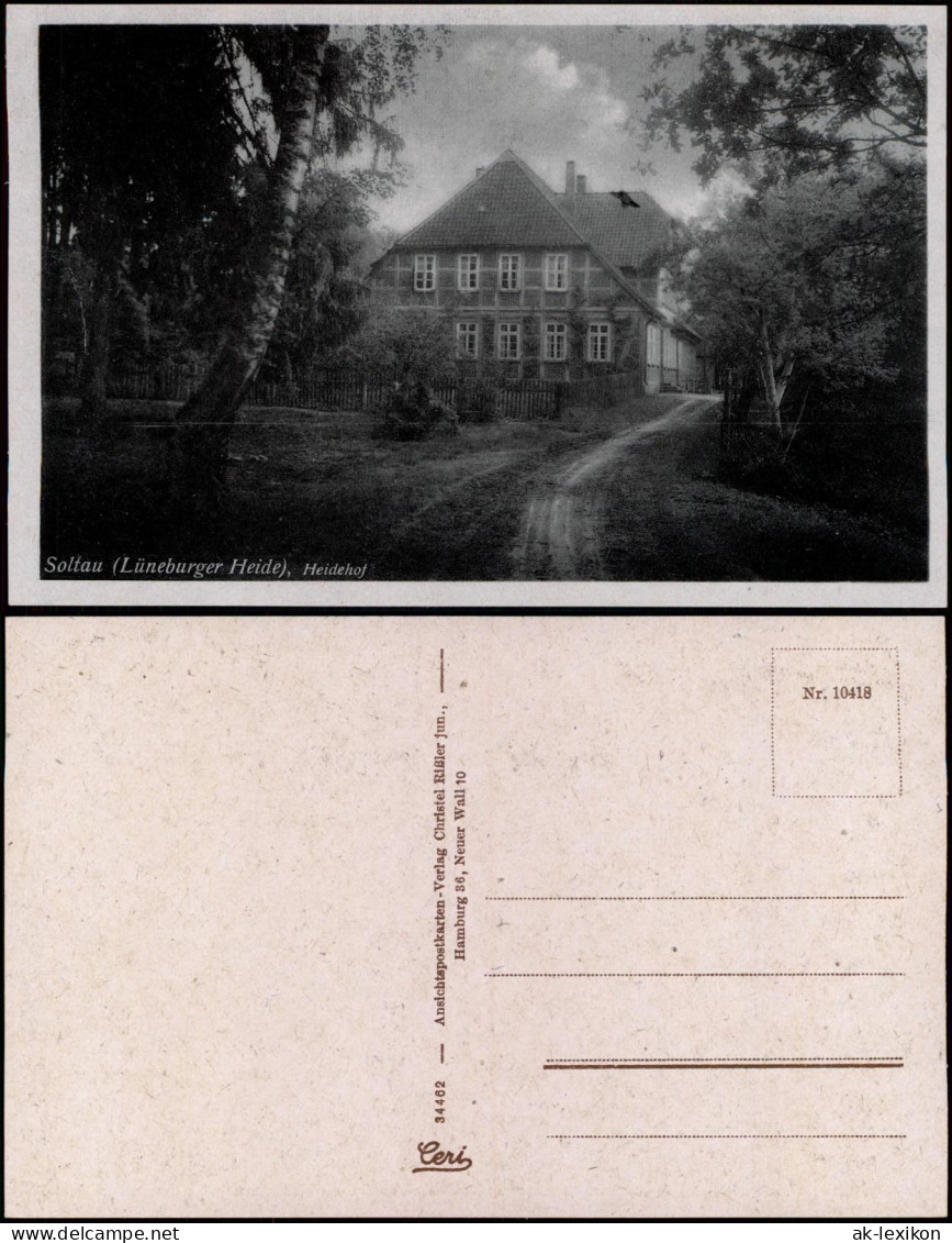 Ansichtskarte Soltau Ortsansicht, Heidehof, Lüneburger Heide 1930 - Soltau