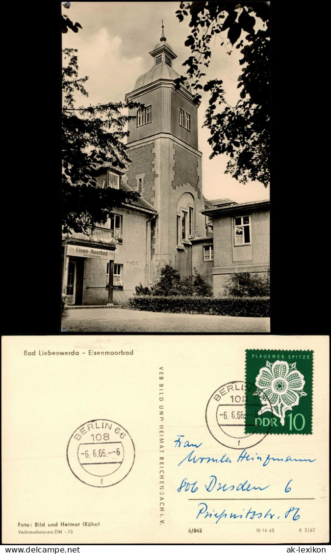 Ansichtskarte Bad Liebenwerda  DDR-Zeit 1966/1962    Schnapszahl-Datum 6.6.66 - Bad Liebenwerda