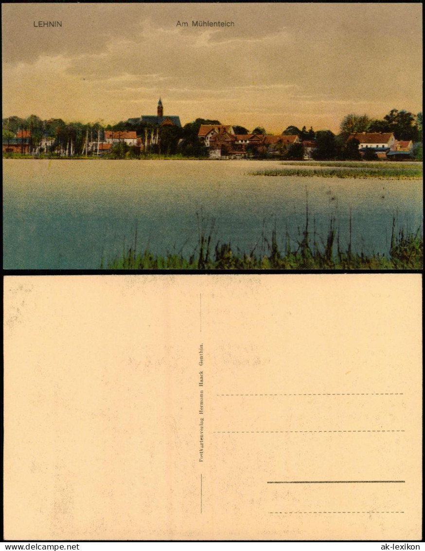 Ansichtskarte Lehnin-Kloster Lehnin Am Mühlenteich 1922 - Lehnin