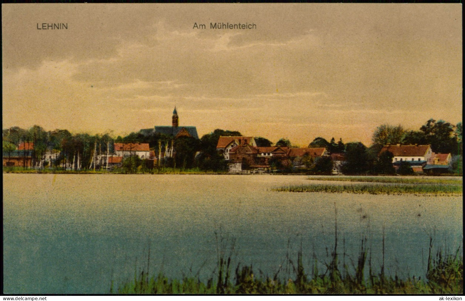 Ansichtskarte Lehnin-Kloster Lehnin Am Mühlenteich 1922 - Lehnin