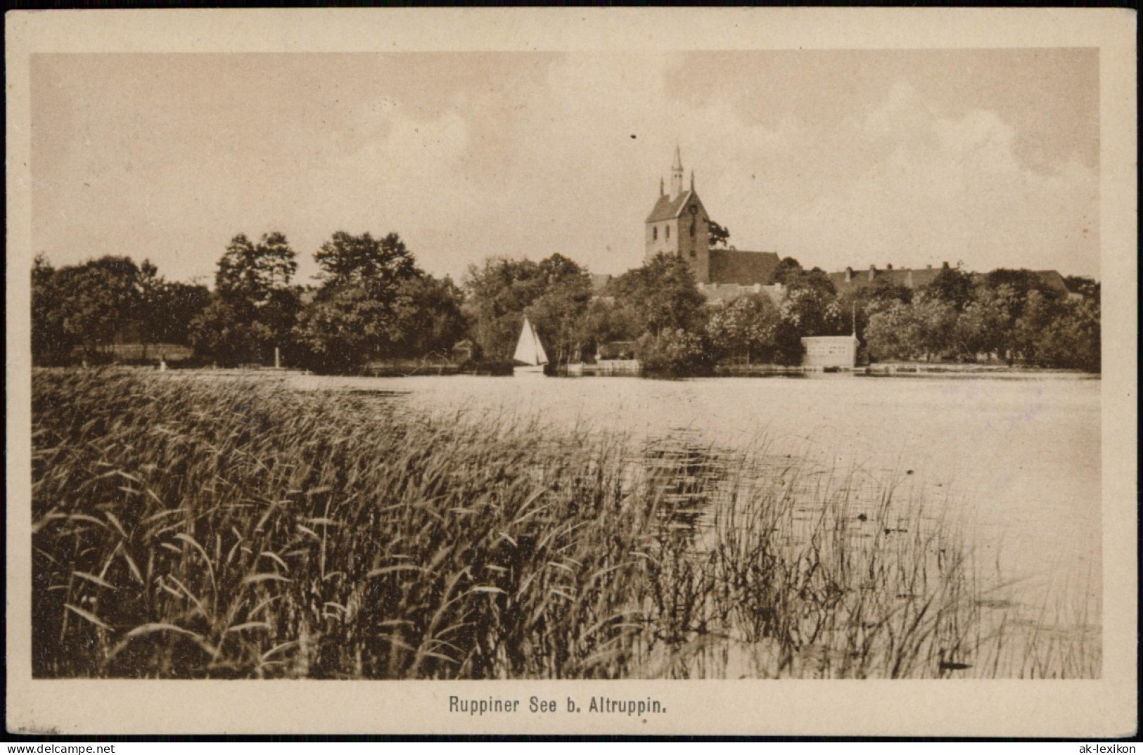 Ansichtskarte Alt Ruppin-Neuruppin Ruppiner See B. Altruppin. 1922 - Neuruppin