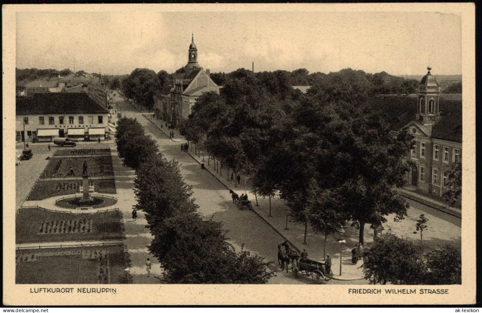 Ansichtskarte Neuruppin Friedrich -Wilhelm-Straße 1932 - Neuruppin