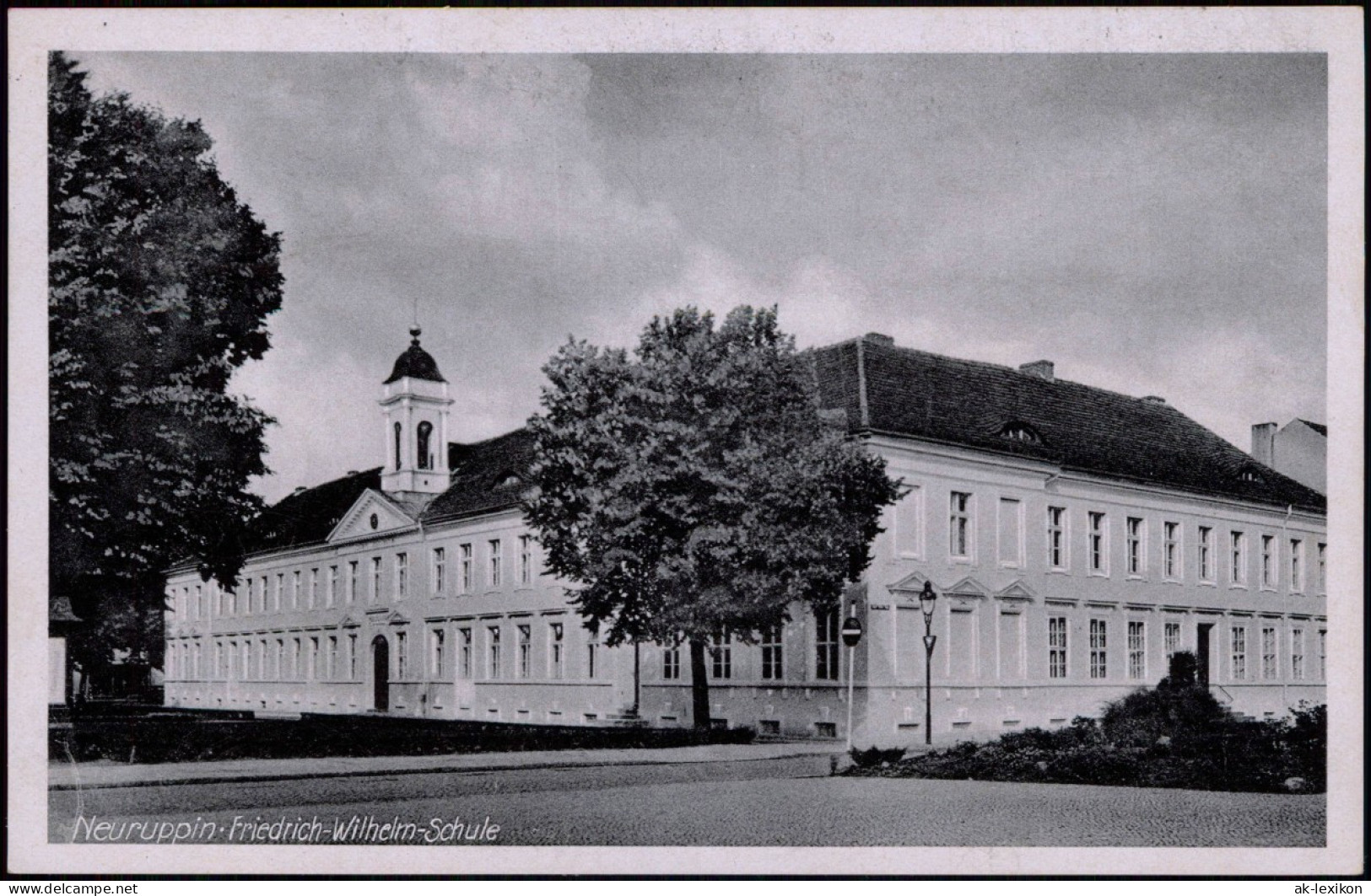 Ansichtskarte Neuruppin Friedrich-Wilhelm-Schule 1942  Gel. Feldpost WK2 - Neuruppin