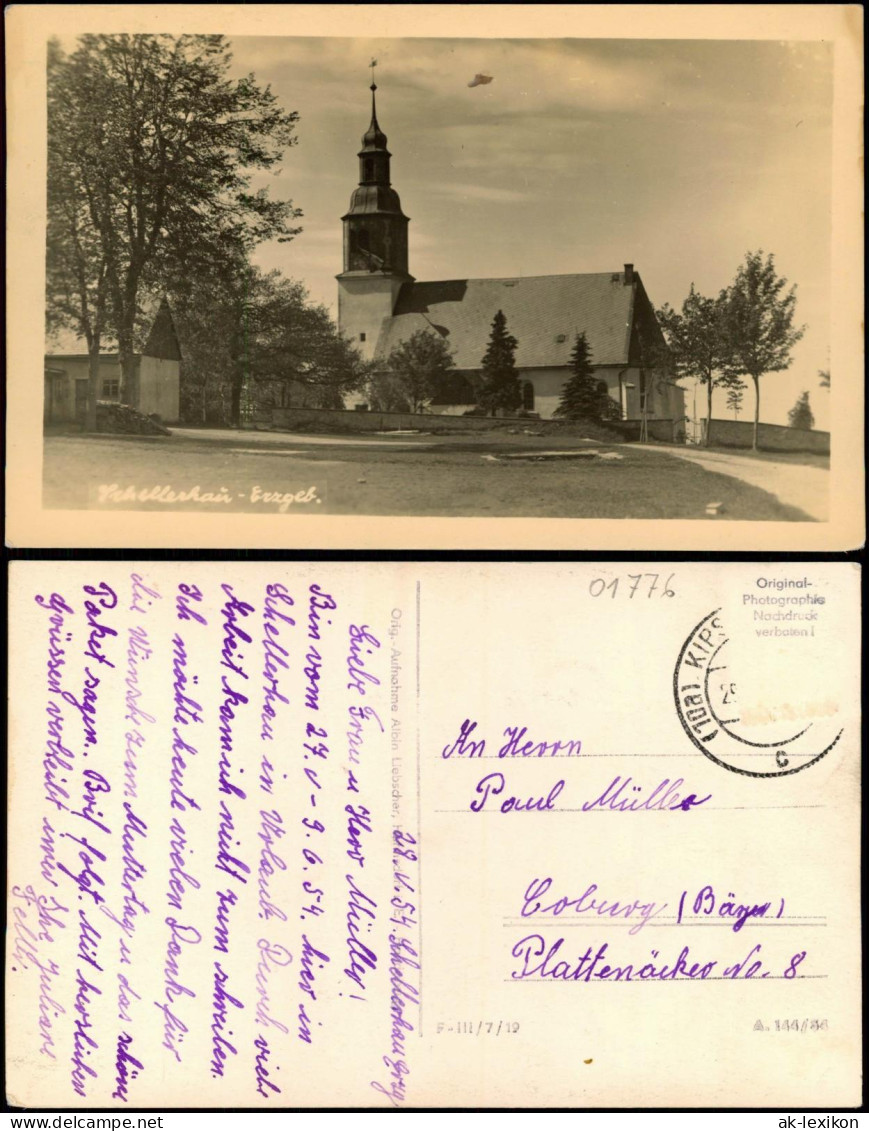 Ansichtskarte Schellerhau-Altenberg (Erzgebirge) Partie An Der Kirche 1956 - Schellerhau