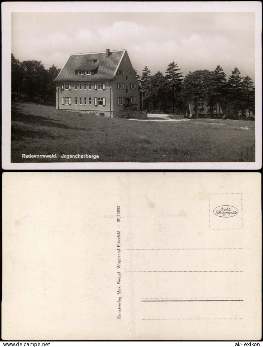 Ansichtskarte Radevormwald Jugendherberge 1932 - Radevormwald