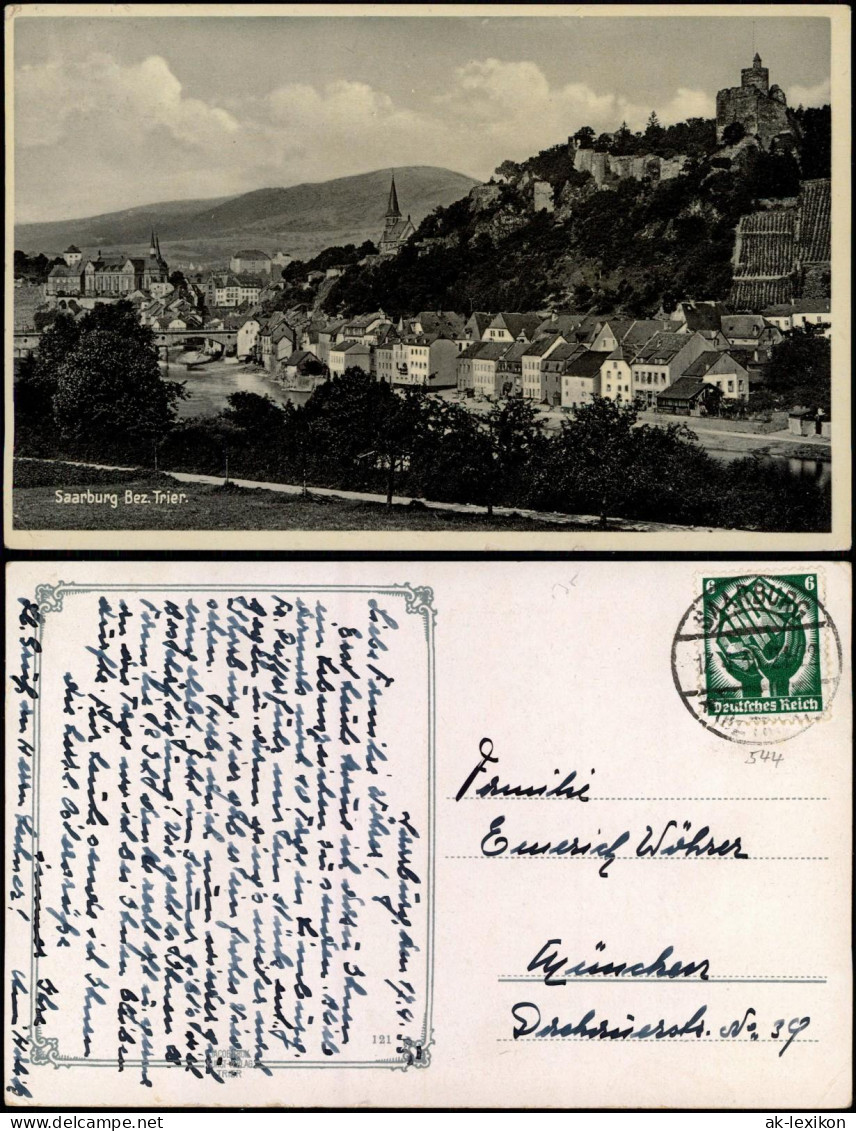 Ansichtskarte Saarburg/Trier Partie An Der Stadt 1935 - Saarburg