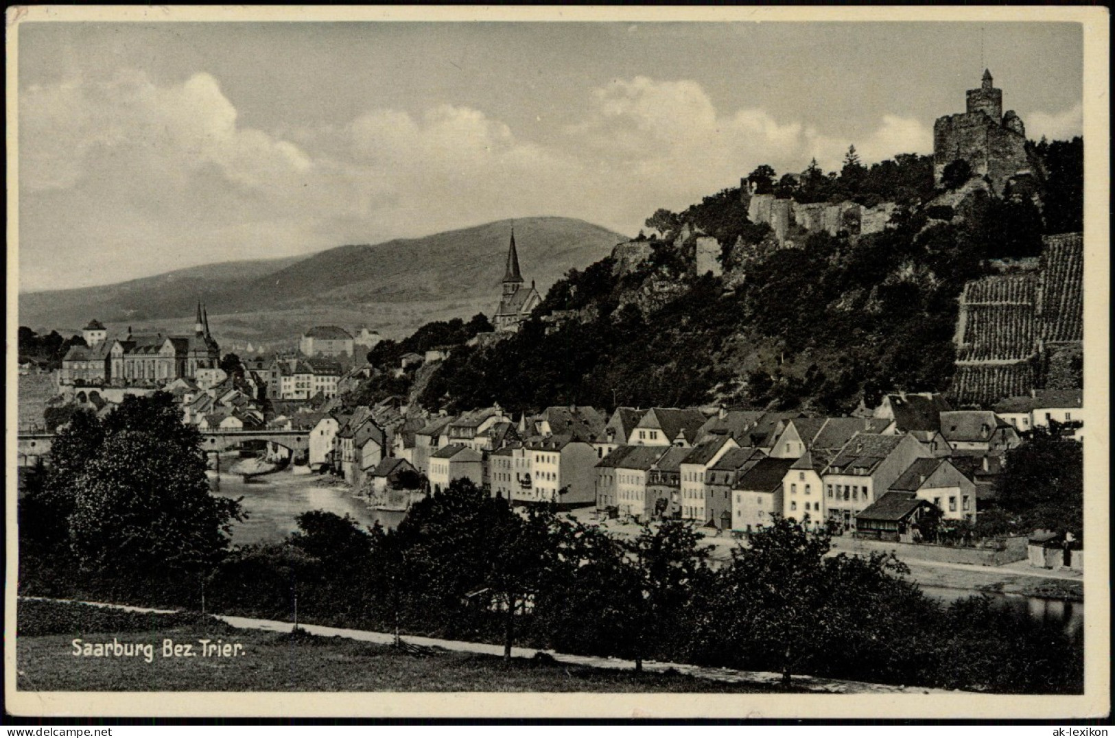 Ansichtskarte Saarburg/Trier Partie An Der Stadt 1935 - Saarburg