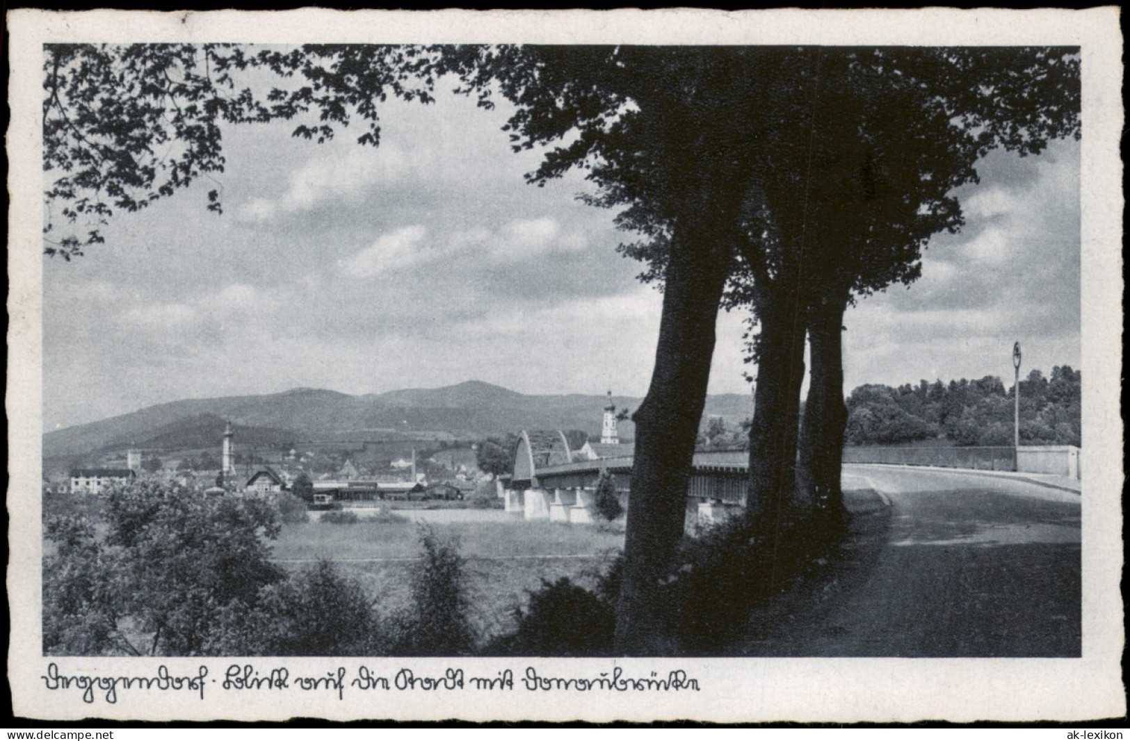 Ansichtskarte Deggendorf Brücke, Straßenpartie 1961 - Deggendorf