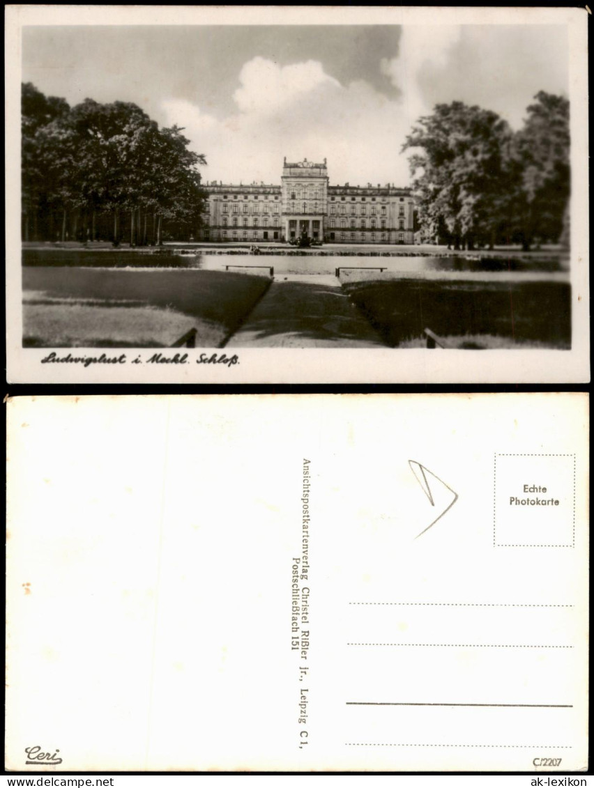 Ansichtskarte Ludwigslust Schloss (Castle Buildung) 1950 - Ludwigslust