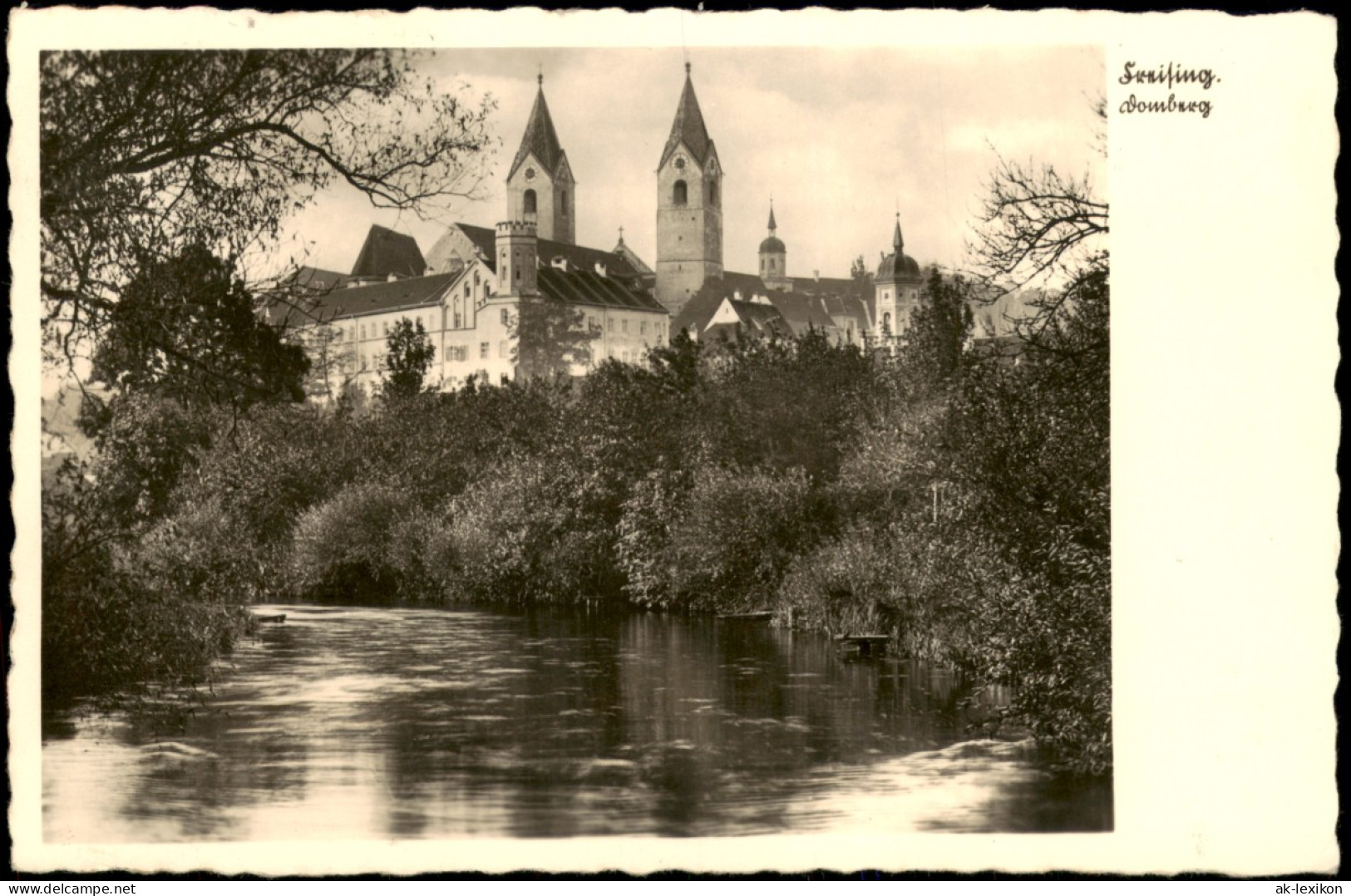 Ansichtskarte Freising Domberg 1941  Fgel. Landpoststempel Marzling - Freising