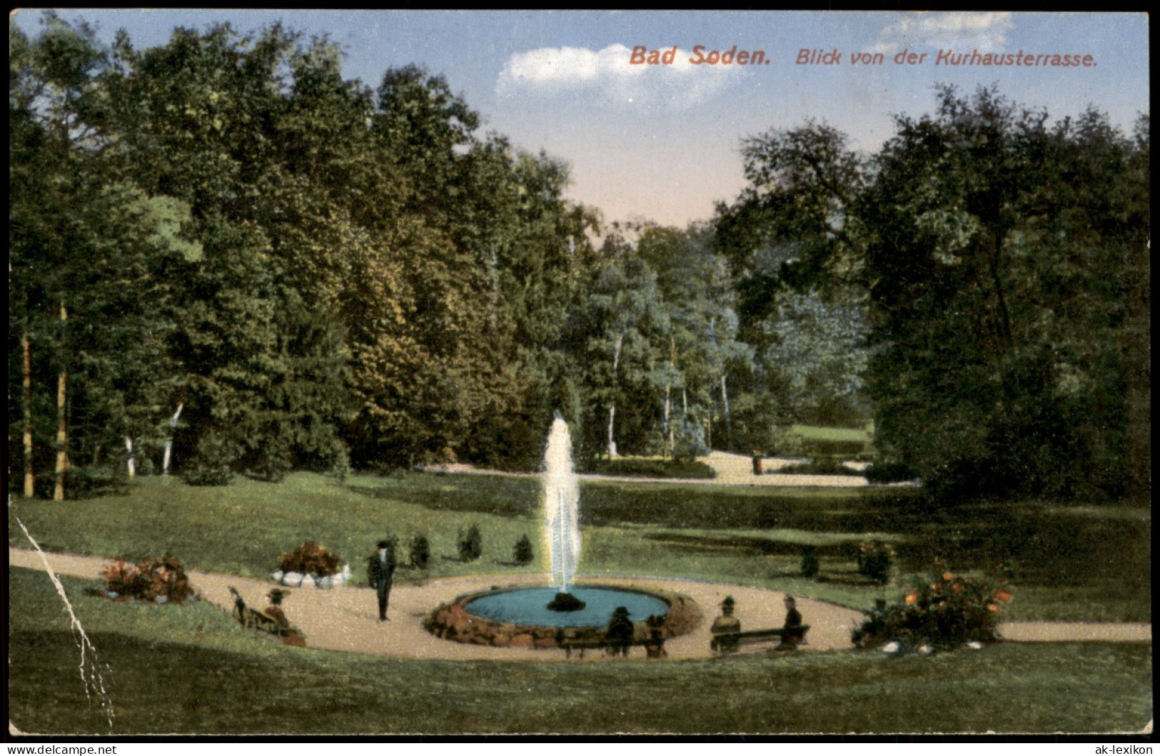 Ansichtskarte Bad Soden (Taunus) Bad Soden Blick Von Der Kurhausterrasse 1925 - Bad Soden