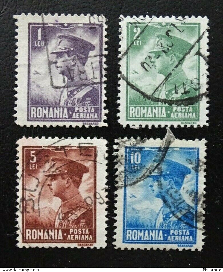 Rumänien Mi 389-392 , Sc C13-C16 , König Karl II , Gestempelt - Used Stamps