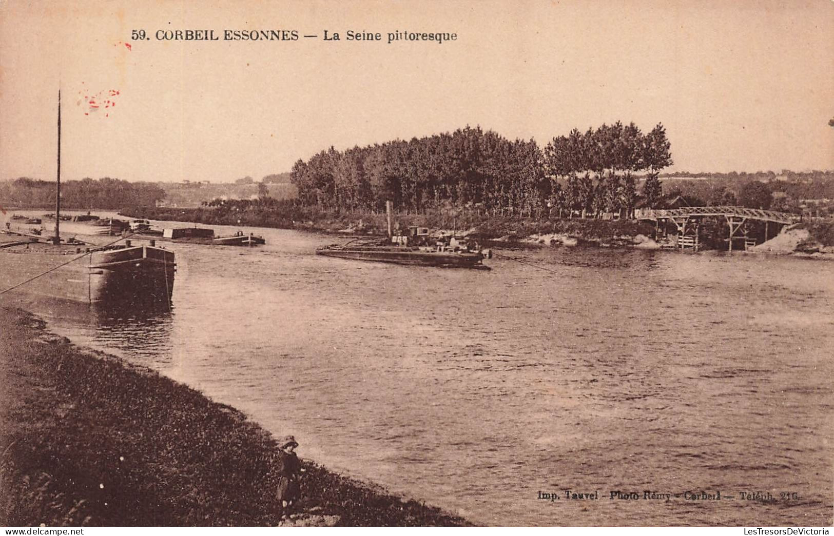 FRANCE - Corbeil Essonnes - La Seine Pittoresque - Carte Postale Ancienne - Corbeil Essonnes