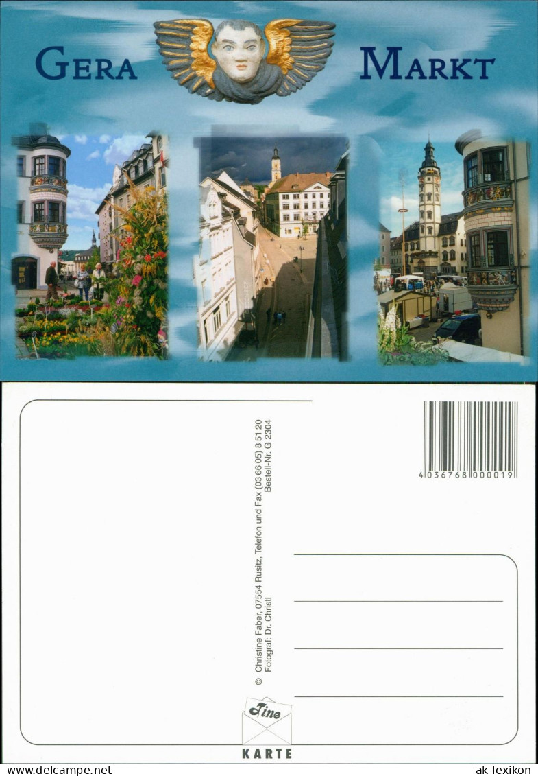 Ansichtskarte Gera Marktplatz - Mehrbildkarte 2005 - Gera