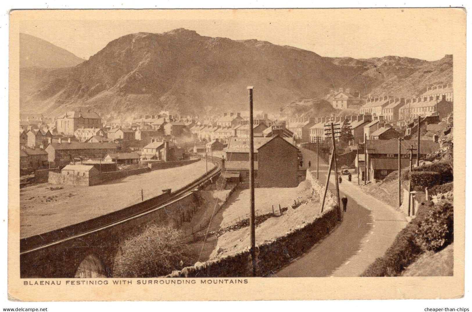 BLAENAU FESTINIOG With Surrounding Mountains - R.A. Series 12794 - Merionethshire