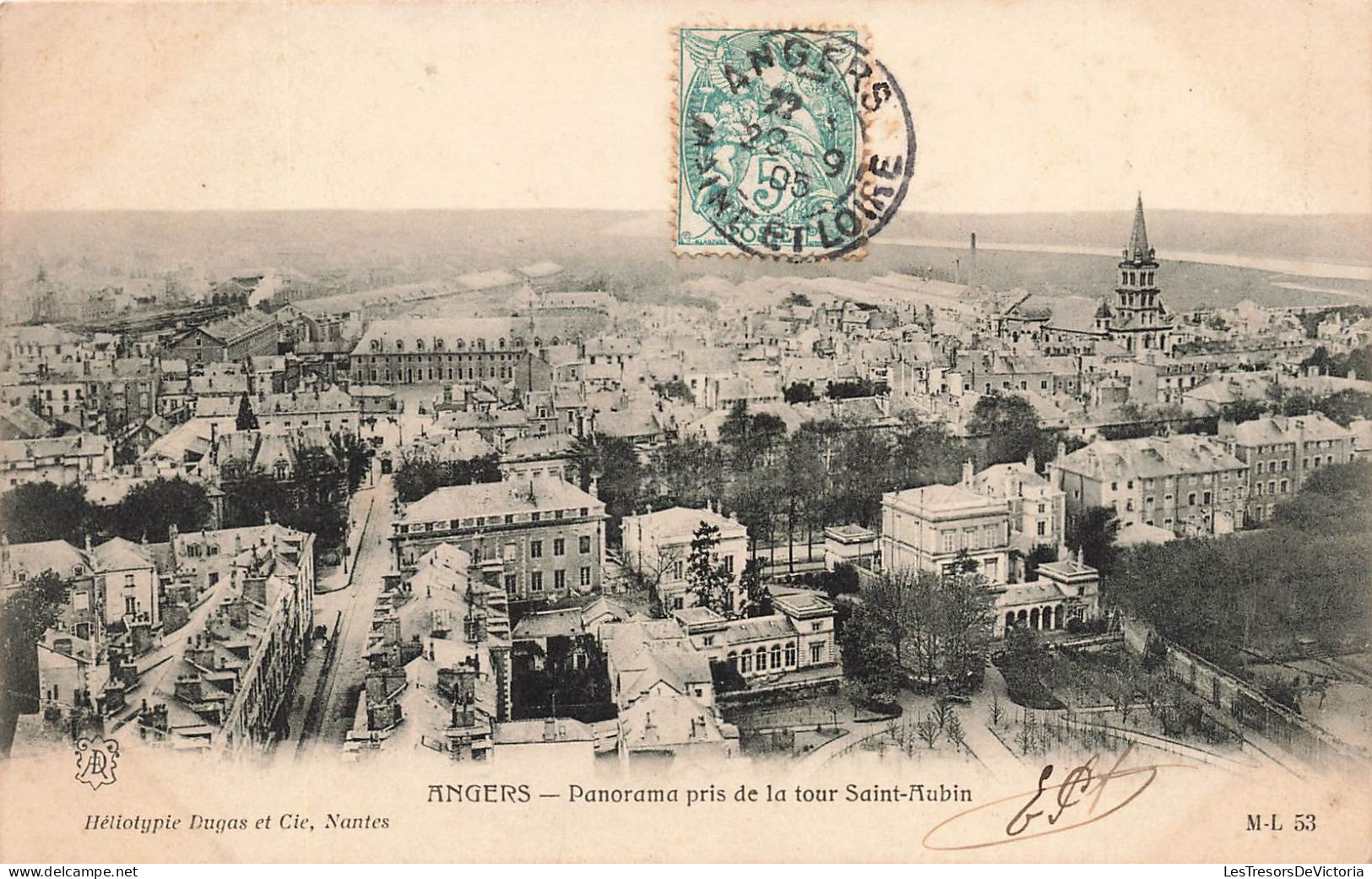 FRANCE - Angers - Panorama Pris De La Tour Saint Aubin - Carte Postale Ancienne - Angers