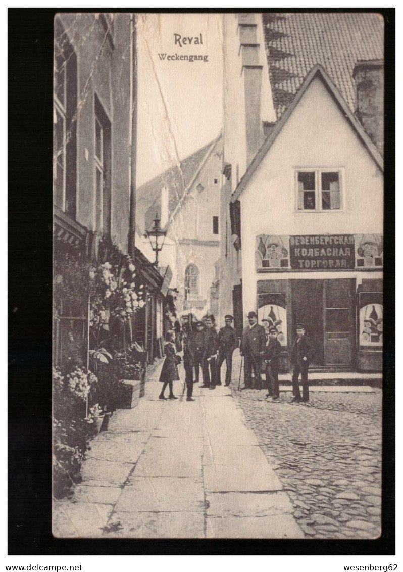 Reval/ Tallinn Weckergang Shop Wesenberg 1909 - Estonia