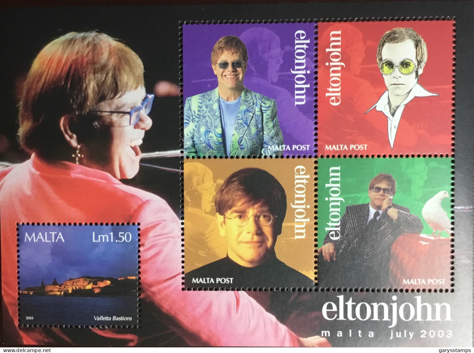 Malta 2003 Elton John Anniversary Minisheet MNH - Malte