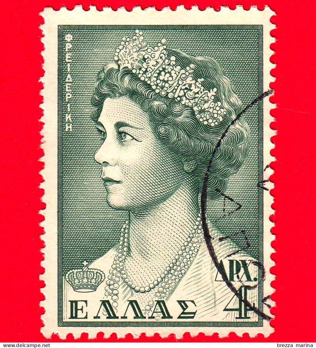 GRECIA - Usato - 1956 - Regina Federica - Ritratto - 4 - Usati