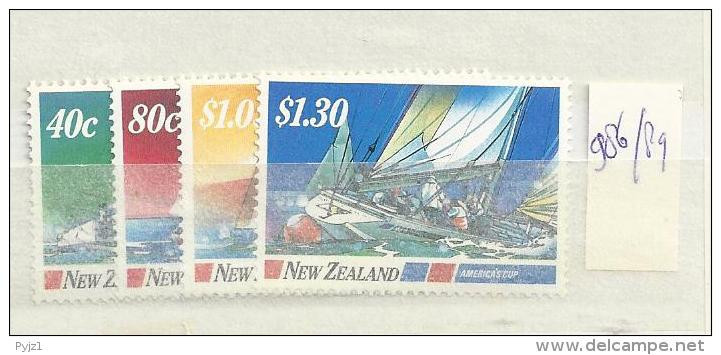 1987 MNH New Zealand Mi 986-89, Postfris** - Unused Stamps