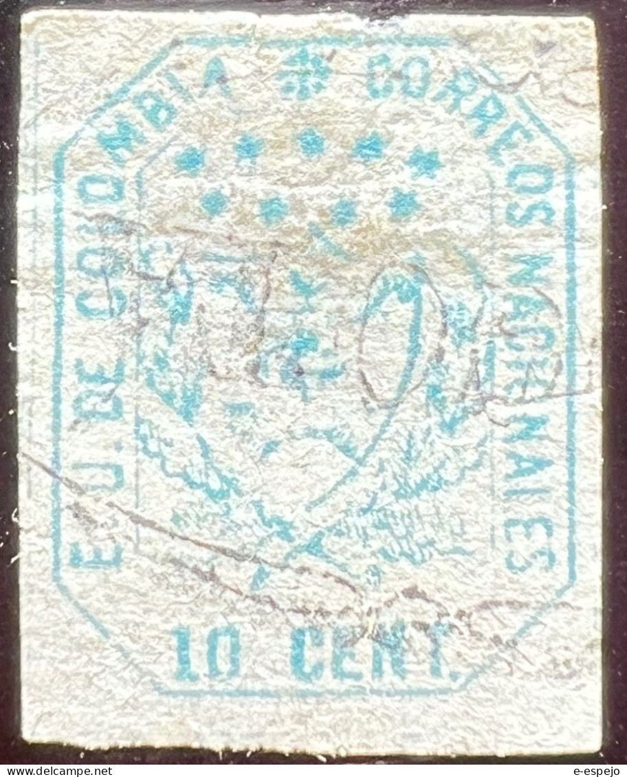 Kolumbien 1863: Definitives: Arms On White Background Mi:CO 19x - Colombia