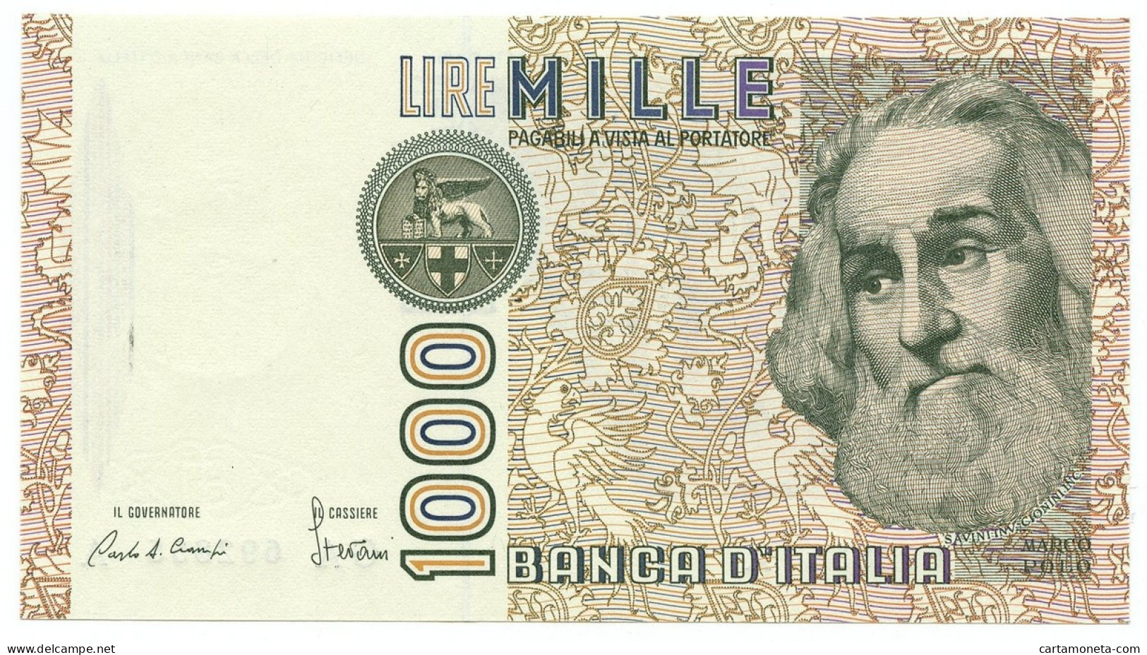 1000 LIRE MARCO POLO LETTERA A 16/03/1982 FDS - Andere & Zonder Classificatie