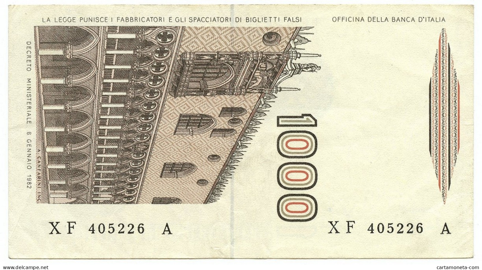 1000 LIRE MARCO POLO SERIE SOSTITUTIVA XF 09/05/1991 QSPL - Autres & Non Classés