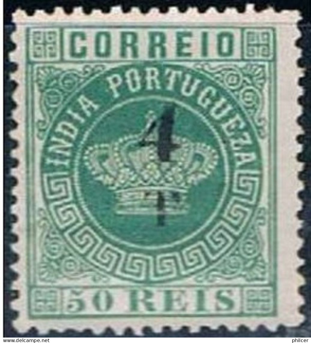 India, 1881/3, # 104 Dent. 12 1/2, MNG - Portugiesisch-Indien