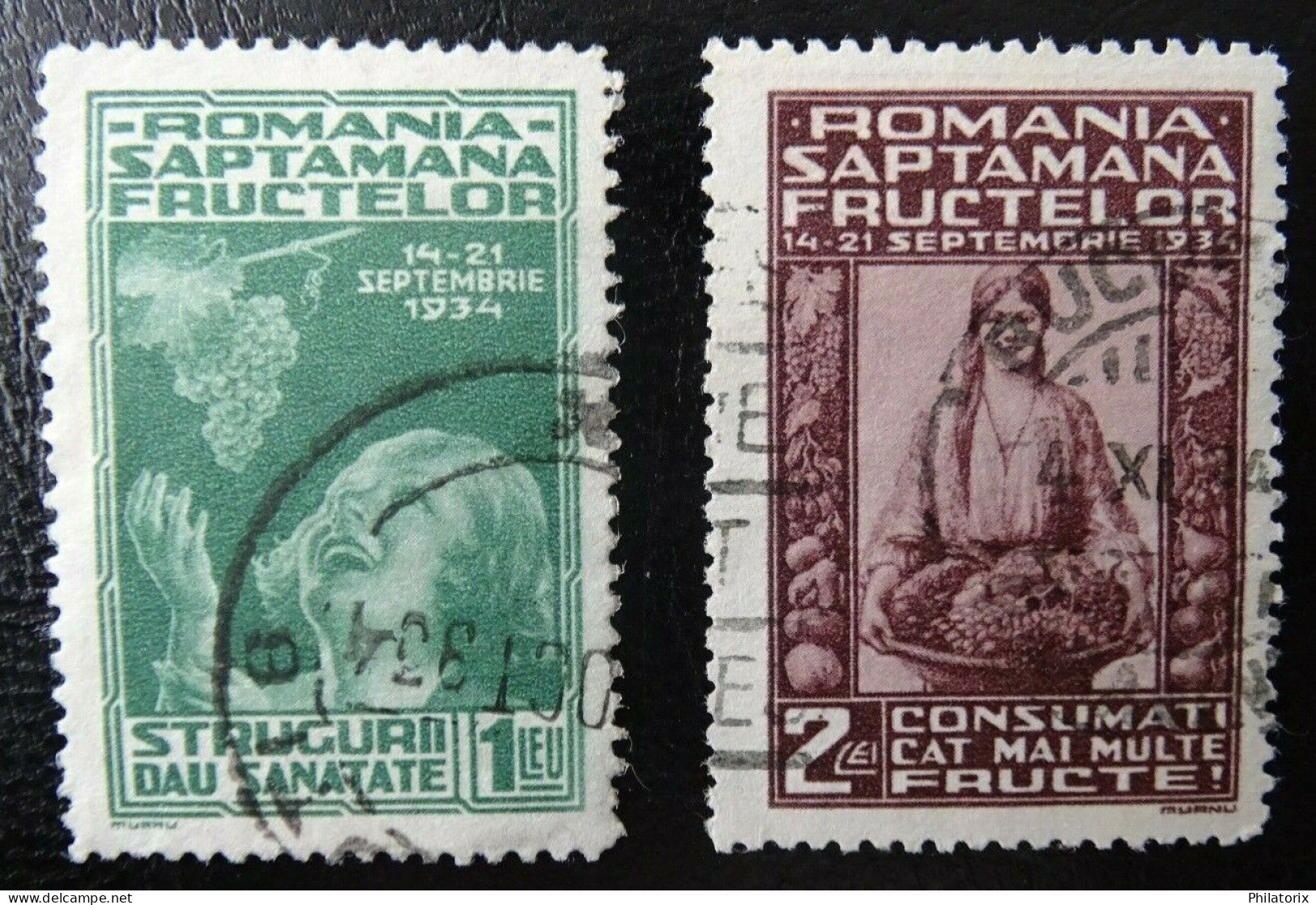 Rumänien Mi 478-479 , Sc 440-441 , Fruchtausstellung , Gestempelt - Used Stamps