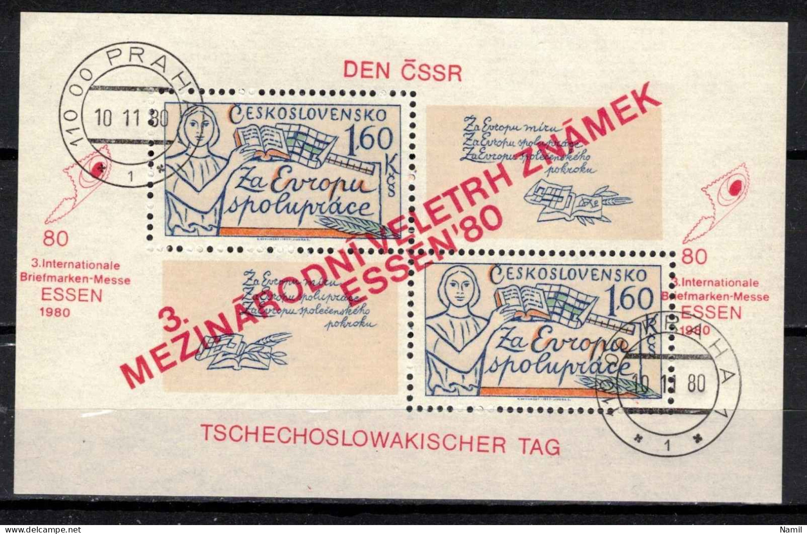 Tchécoslovaquie 1980 Mi 2589 - Bl.42 (Yv BF 50), Obliteré - Usados