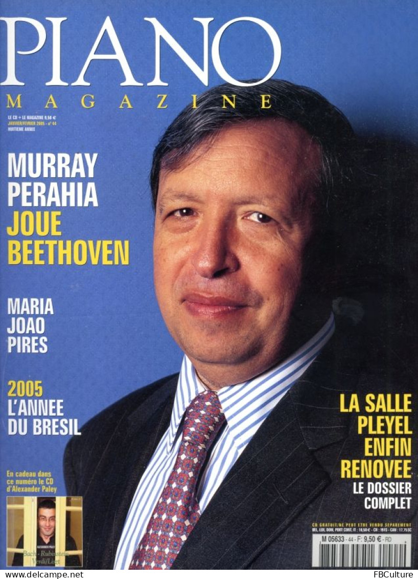 Piano Magazine N° 44 Avec CD - Janvier-Février 2005 - Murray Perahia - Música