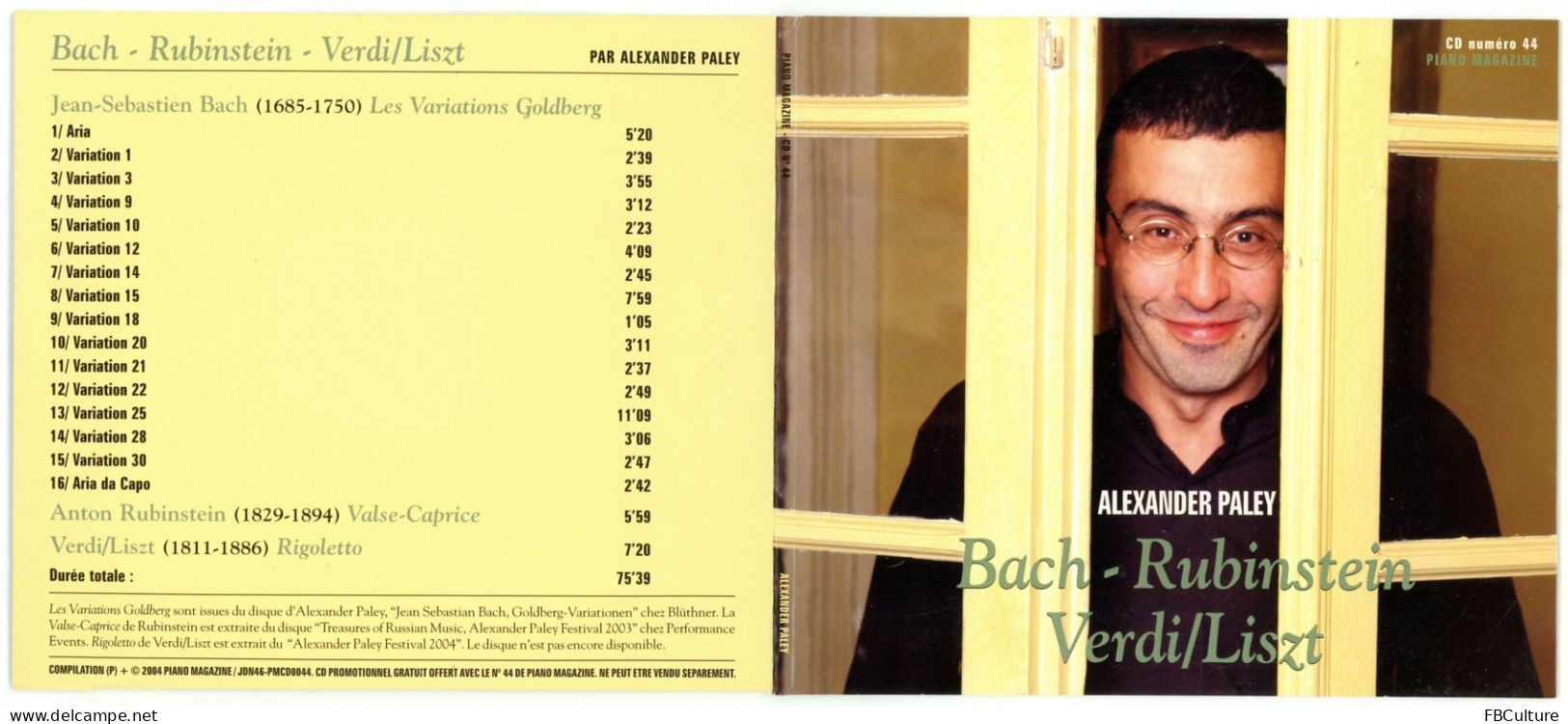 Piano Magazine N° 44 Avec CD - Janvier-Février 2005 - Murray Perahia - Música