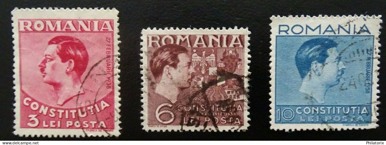 Rumänien Mi 549-551 , Sc 472-474 , Neue Verfassung , Gestempelt - Used Stamps