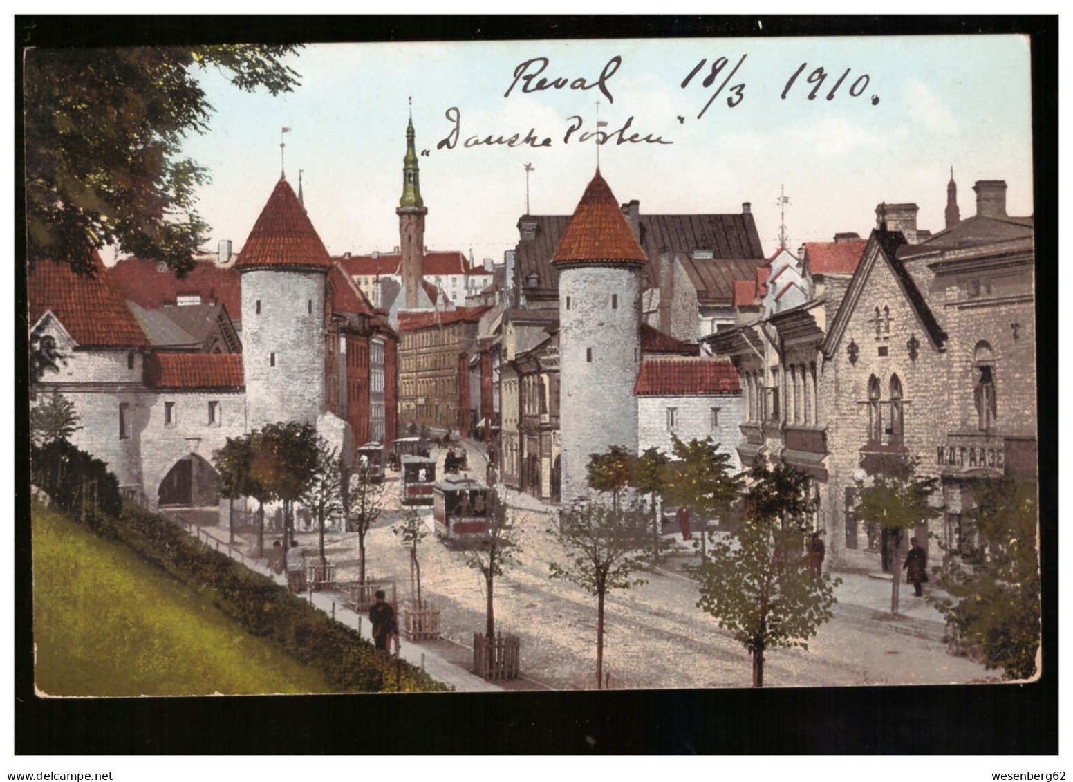 Reval/ Tallinn Lehmpforte Tram 1910 - Estland