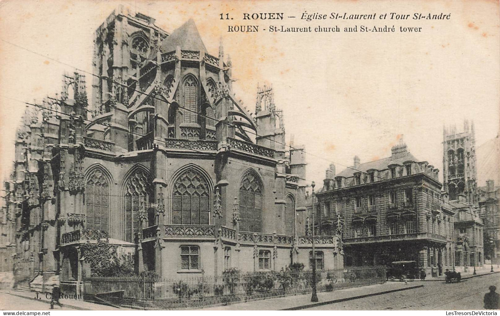 FRANCE - Rouen - Eglise Saint Laurent Et Tour Saint André - Carte Postale Ancienne - Rouen