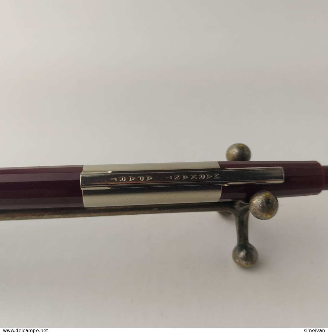 Vintage Markant Apart Ballpoint Pen Dark Red Plastic Chrome Trim Germany #5504 - Pens