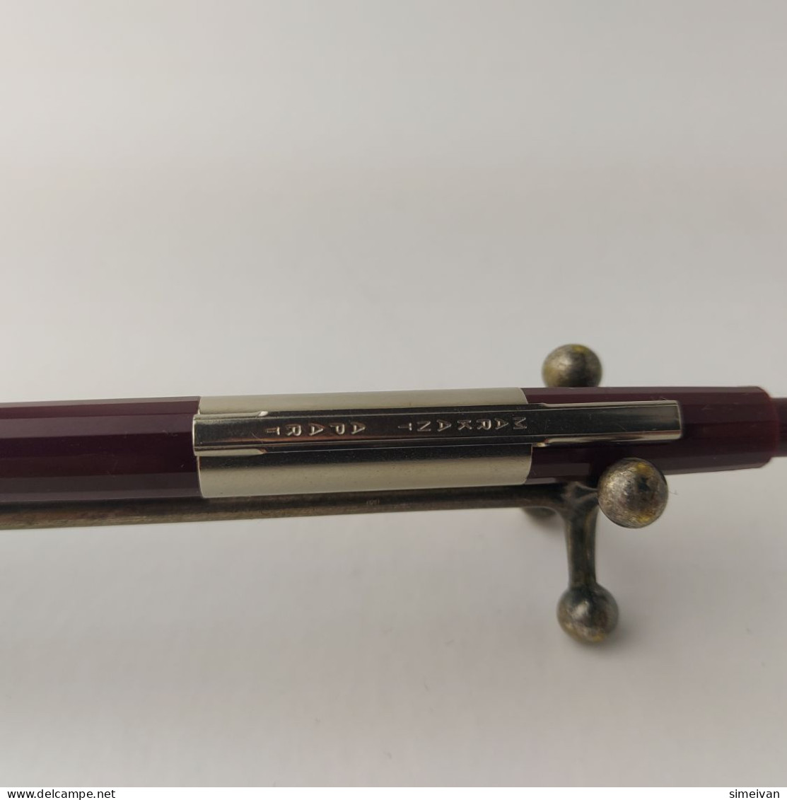 Vintage Markant Apart Ballpoint Pen Dark Red Plastic Chrome Trim Germany #5504 - Schreibgerät