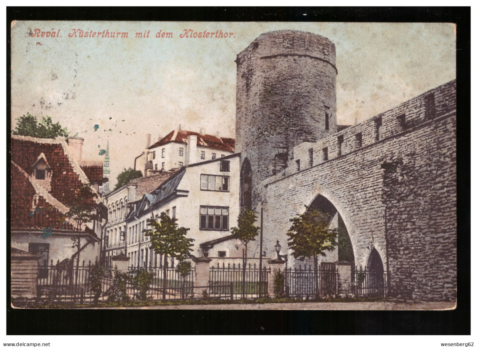 Reval/ Tallinn Küsterthurm Mit Der Klosterthor 1907 - Estland