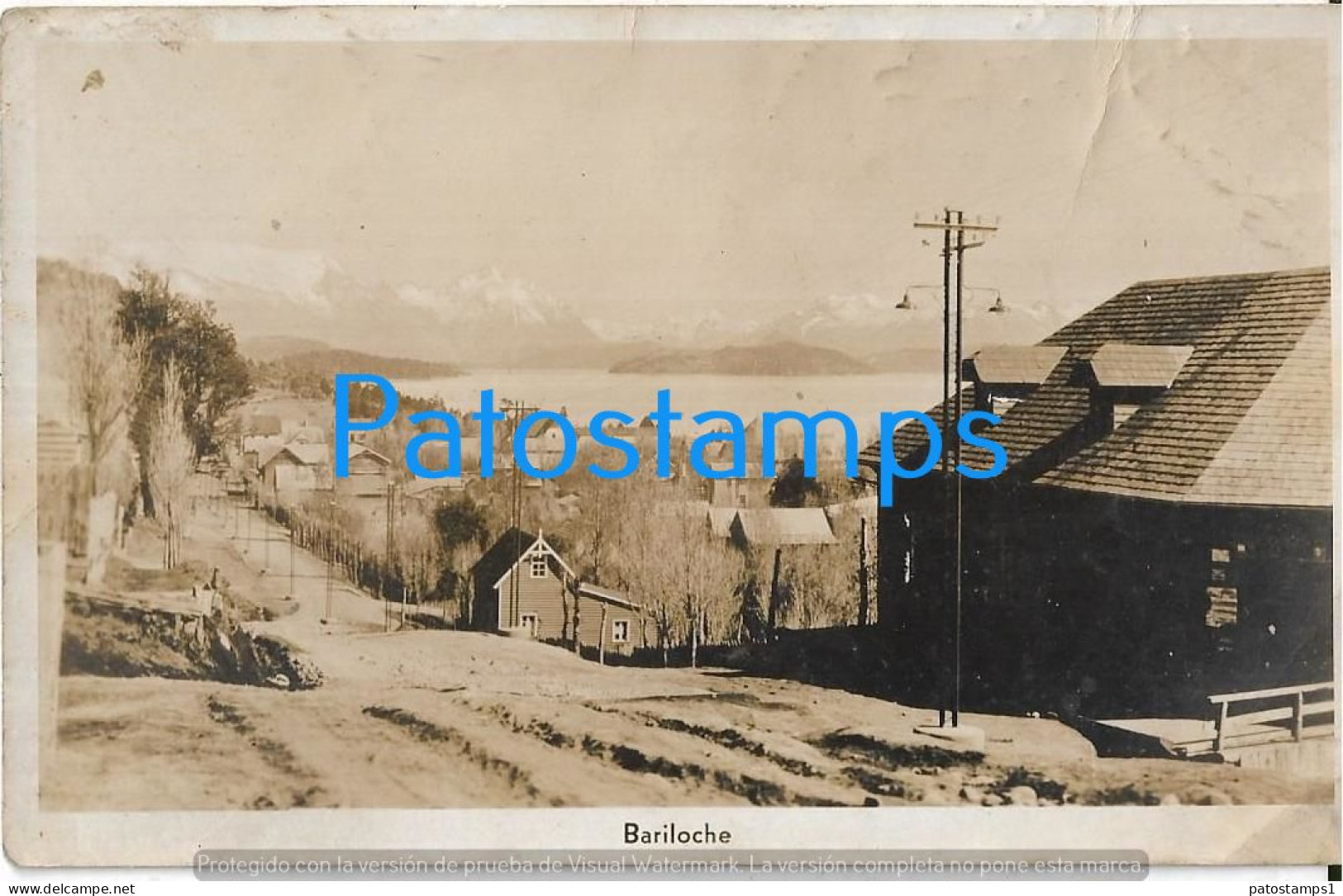 225174 ARGENTINA PATAGONIA BARILOCHE VISTA PARCIAL BREAK POSTAL POSTCARD - Argentinië