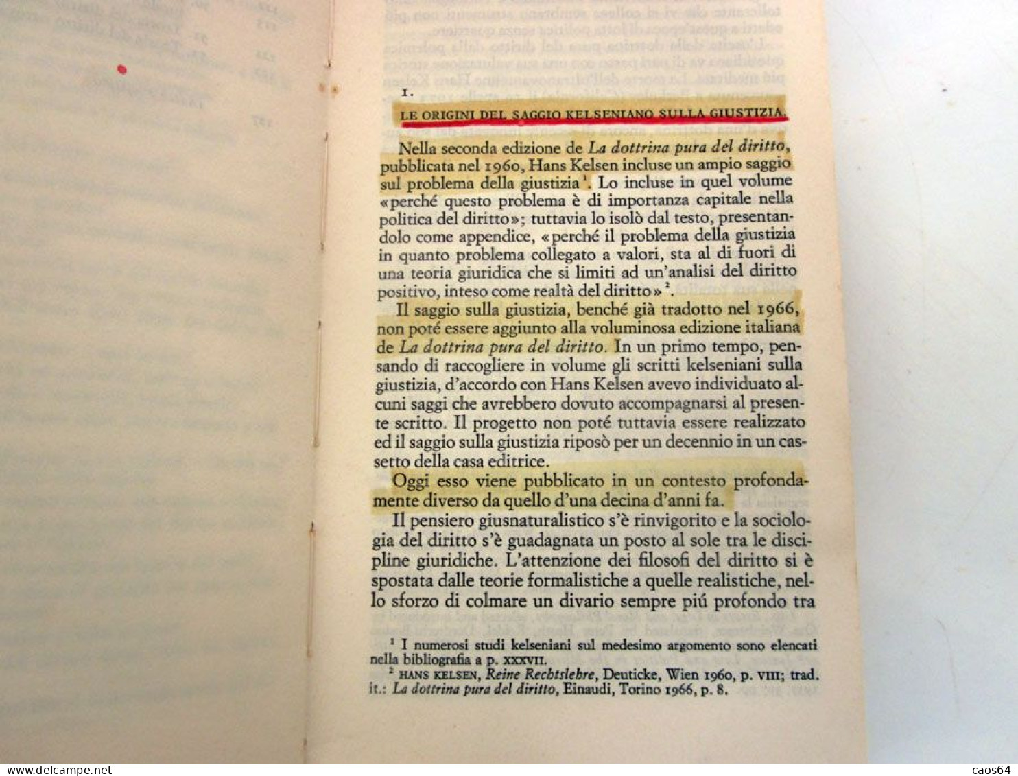 Il  problema della giustizia Hans Kelsen Einaudi 1975