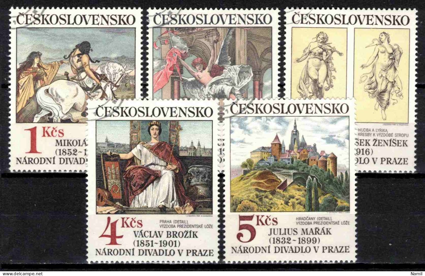 Tchécoslovaquie 1983 Mi 2737-41 (Yv 2556-60), Obliteré - Used Stamps
