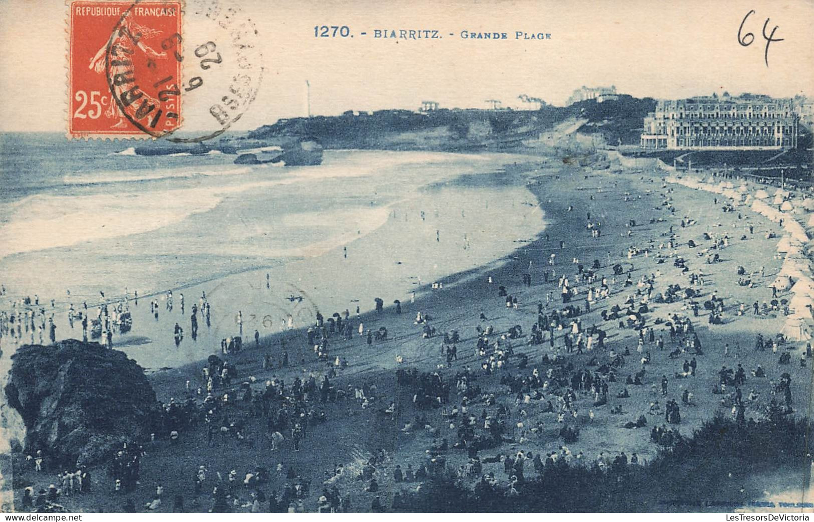 FRANCE - Biarritz - Grande Plage - Carte Postale Ancienne - Biarritz