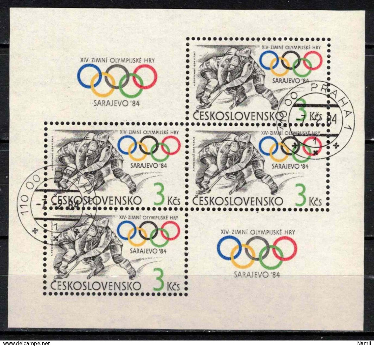 Tchécoslovaquie 1984 Mi 2752 - Bl.57 (Yv BF 62), Obliteré - Usados