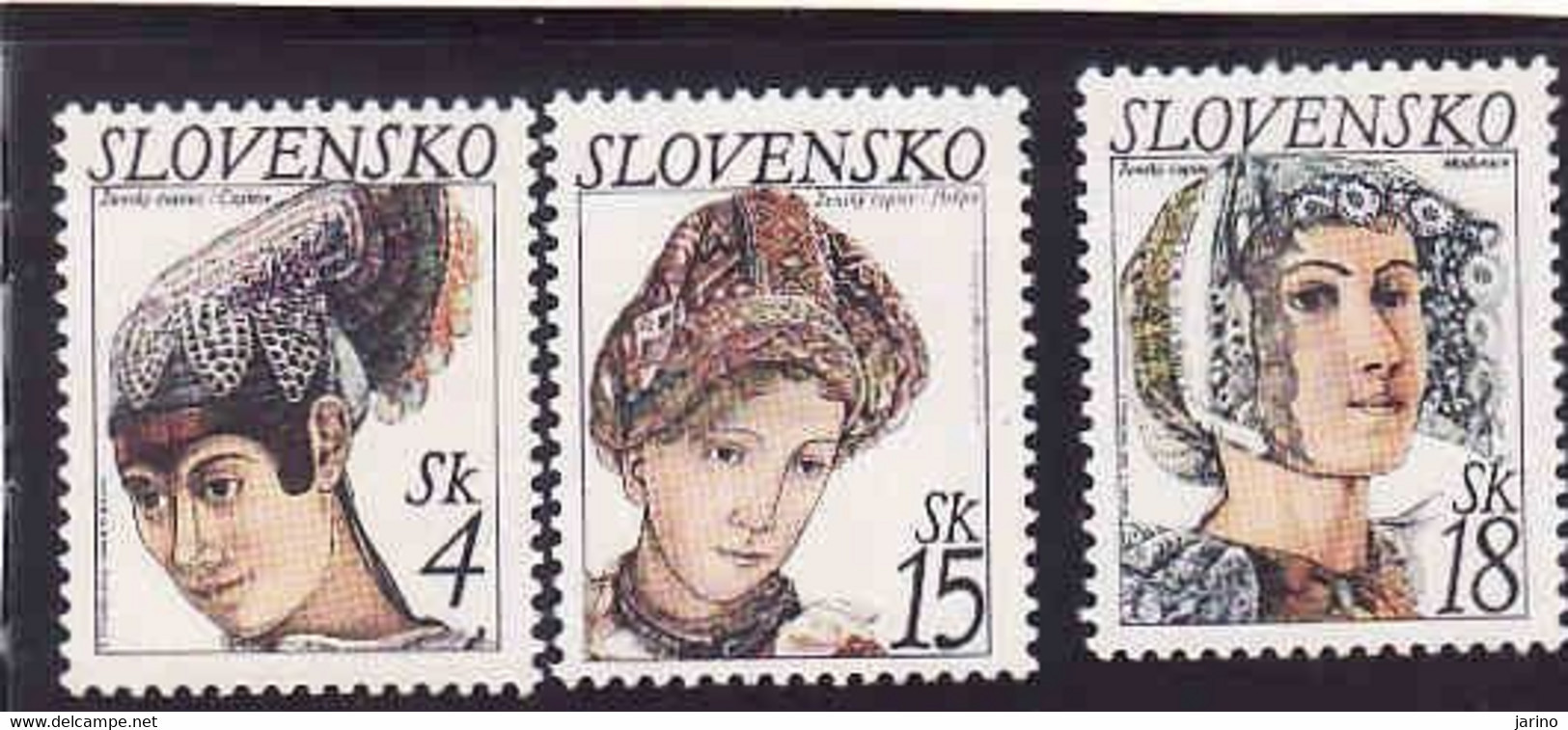 Slovakia 1999, Mi 333 - 335, MNH - Neufs