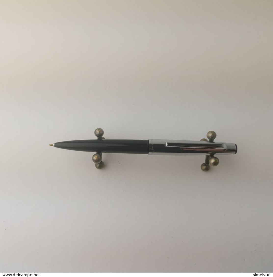 Vintage Markant 165 Ballpoint Pen Black Plastic Chrome Trim Germany #5505 - Pens