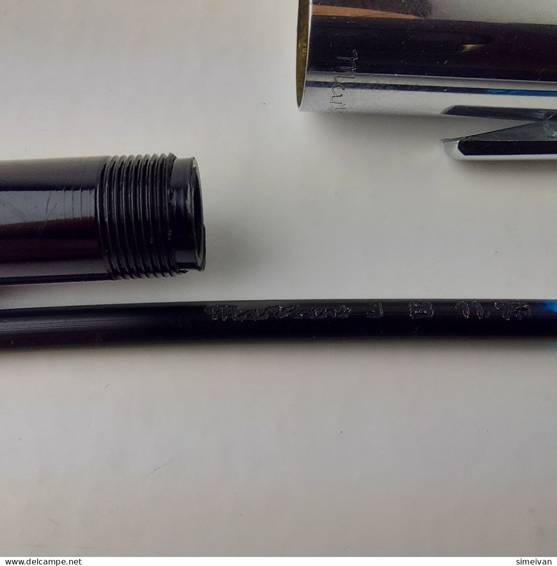 Vintage Markant 165 Ballpoint Pen Black Plastic Chrome Trim Germany #5505