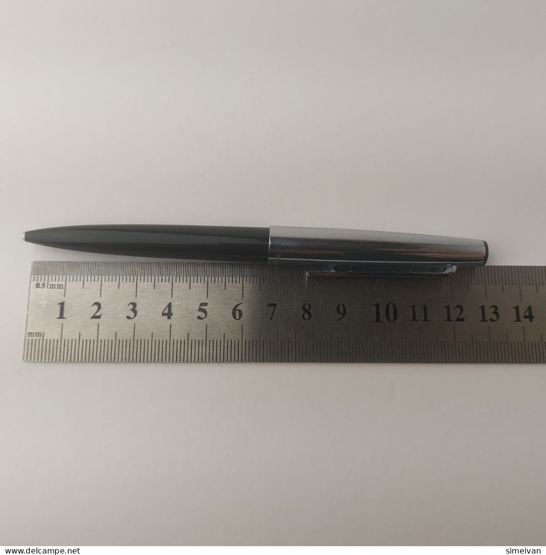 Vintage Markant 165 Ballpoint Pen Black Plastic Chrome Trim Germany #5505