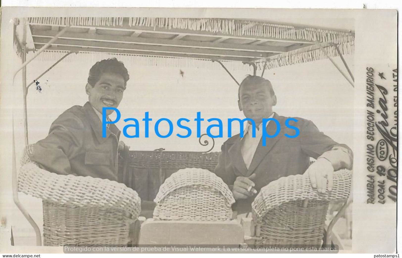 225184 ARGENTINA MAR DEL PLATA COSTUMES SULKY DE PASEO YEAR 1949 PHOTO NO POSTAL POSTCARD - Argentinië