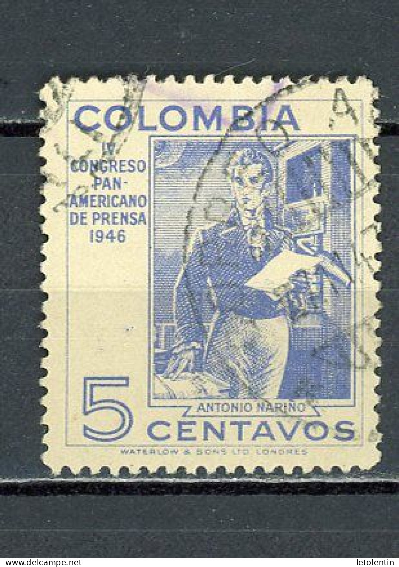 COLOMBIE -  LA PRESSE  - N° Yvert 412 Obli. - Colombie